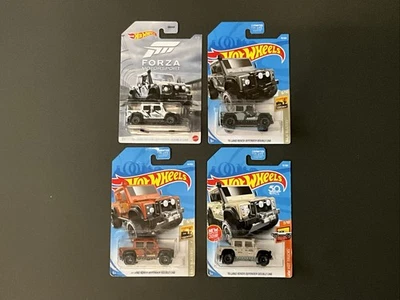 Hot Wheels '15 Land Rover Defender cabine dupla - Lote de 4 - Forza - Baja Blazers - Imagem 1 de 4