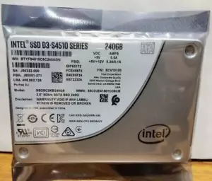 Intel 240GB S4510 SSD SATA 6Gb/s 2,5" XCV10110 SSD SATA III SSDSC2KB240G8 - Picture 1 of 2