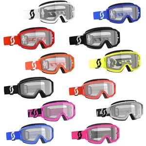 GAFAS SCOTT USA MOTO TODOTERRENO DIRTBIKE MX ATV PRIMAL CON LENTE TRANSPARENTE - Imagen 1 de 37