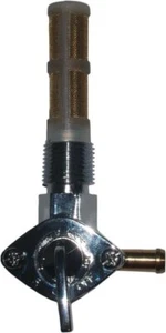 Petrol Fuel Tap 3/8" Chrome RESERVE ON OFF  90 DEGREE OUTLET - Picture 1 of 1