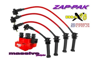Ignition Kit MSD Coil MSX90 Performance Spark Plug Cables Wires Focus Zetec 2.0 - Foto 1 di 8