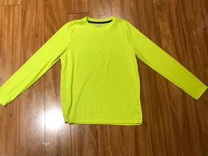 BCG Boys Youth Large 14/16 Long Sleeve Shirt Yellow - Picture 1 of 3