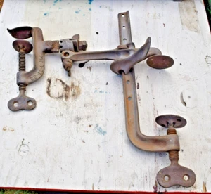 Antique Duplex C Clamp Pat. 3-21- 22 Amazing Clamp Design - Picture 1 of 15