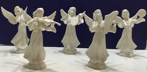 Vintage Dresdner Engel Spielfiguren Himmlische Band Engel mit Flügeln Germany - Bild 1 von 17