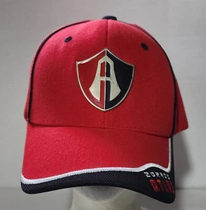 Atlas Zorros Metal 748 Embroidered Soccer Hat Red Cap Strapback Adjustable - Picture 1 of 11