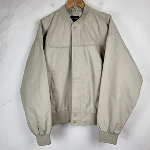 Knightsbridge Hombres Grande De Colección Harrington Chaqueta Bomber Beige Informal Algodón... - Imagen 1 de 12