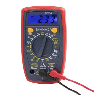 Digital Multimeter Voltmeter Spannungsprüfer Kapazität Messgerät Temperatur - Bild 1 von 4