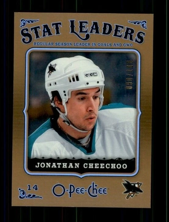 2006-07 O-Pee-Chee Rainbow #602 Jonathan Cheechoo 090/100 (ref 98030) - Image 1 of 2
