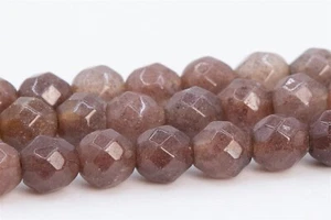 4MM Natural Brown Aventurine Beads Grade AAA Faceted Round Loose Beads 15" - Picture 1 of 3