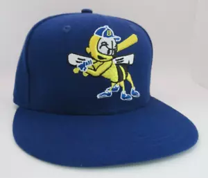 Burlington Bees New Era eng anliegende Mütze Gr. 7 Minor League MiLB 59FIFTY 5950 blau - Bild 1 von 10