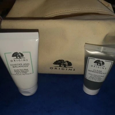 Origins Checks & Balances 50ml & Clear Improvement Charcoal Mask 30ml & Bag BN - Image 1 of 4