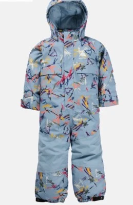 Traje de nieve Burton 4 T niño pequeño azul garabateado con capucha de una pieza Foto 1 de 2