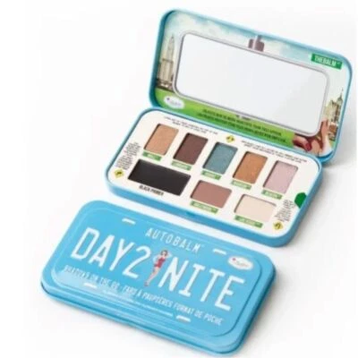 NUEVO The Balm Day2Night Bálsamo Automático Viaje Sombra de Ojos Paleta Brillo Foto 1 de 4