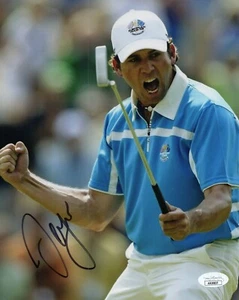 SERGIO GARCIA SIGNED 8X10 PHOTO GOLF PGA TOUR MASTERS & PLAYERS CHAMPION JSA - Picture 1 of 1