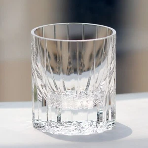 Clear 8oz Hand Cut Crystal Glass Rocks Whiskey Glass Old Fashioned Gift Box - Picture 1 of 7