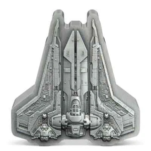 BO-KATAN S GAUNTLET STARFIGHTER Star Wars 3 Oz Silver Coin $10 Niue 2023 - Picture 1 of 7