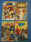Lot Of 4 Dc All-Star Squadron, Teen Titans, Legion Of Superheros Dial H For Hero