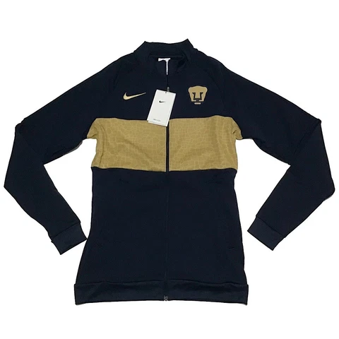 Women's Nike Dri-FIT Pumas UNAM Blue Gold Soccer Training Jacket Size Small Cover