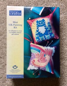 W H Smith Mini Silk Painting Kit - Create 2 Pin Cushions