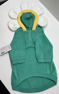 Dog Hoodie Sweatshirt Fleece Green Daisy Flower Size M Medium NWT Top Paw - Picture 1 of 2