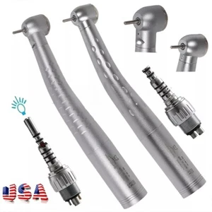 NEW Dental High Speed / LED Fiber Optic Handpiece 4/6 Hole Coupler Swivel - Picture 1 of 30
