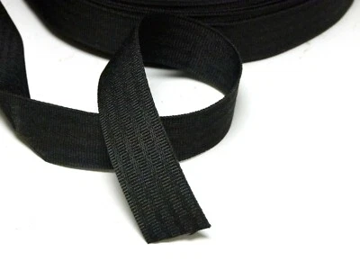 Fita de encadernação 25mm - Fita de encadernação de viés - Poliéster. Preto - Imagem 1 de 4