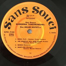 8 GROSSE ERFOLGSSCHLAGER - Barberina TO/Miller Sextett(EP Sans Souci GPK-700/NM)