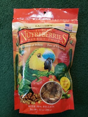 Lafeber El Paso Nutri-Berries Parrot - Bird Food - 12oz. - EXP. 8/25
