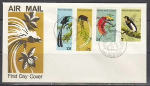 Papua New Guinea Scott 365-8 FDC - Birds of Paradise - Picture 1 of 1