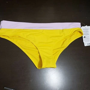 NWT  Athleta Chroma  Swim Bottom  Yellow  w/pink detail  Size M, L  MSRP $54 - Picture 1 of 6