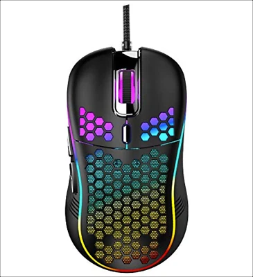 Wired Gaming Mouse RGB Backlight and 7200 Adjustable DPI Ergonomic LED Lights - Image 1 of 4