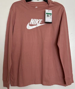 NEW! Girls Nike Long Sleeved Tee w/ Logo ~ Size XL ~ Muted Pink Color - Picture 1 of 11