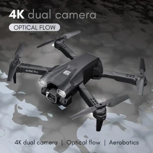 4K Pro Dual Camera Optical Flow Foldable Quadcopter H66 Mini Drone with Bag - Picture 1 of 5