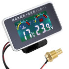 Car LCD Digital Display Water Temperature Meter  Voltmeter Gauge C8V6
