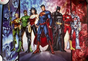 Justice League Jim Lee 22X34 sealed poster - Picture 1 of 1