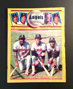 California Angels 1981 Scorebook Magazine Scored Baylor Lynn Carew Cover - Picture 1 of 7