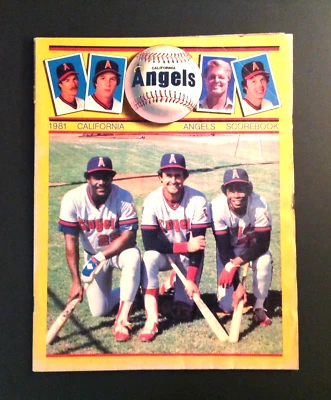 California Angels 1981 Scorebook Magazine Scored Baylor Lynn Carew Cover  - Image 1 of 4