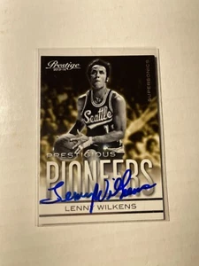 Seattle Sonics LENNY WILKENS Signed Card - Picture 1 of 1