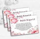 Beautiful Watercolour Floral Personalised Wedding Gift Request Money Poem Cards