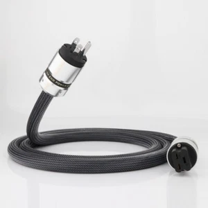 Cable de alimentación de audio de alta fidelidad EE. UU. UE Schuko OCC cable de alimentación con enchufe de cubierta de aluminio 20A - Imagen 1 de 10
