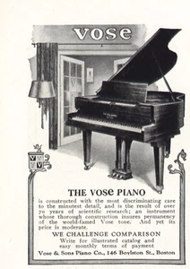 1925 Vose Piano: Discriminating Care Minutest Detail Vintage Print Ad - Picture 1 of 1