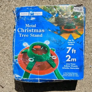 Holiday Steel Christmas Tree Stand Handles Trees up to 7’ Easy Assembly NEW - Picture 1 of 4