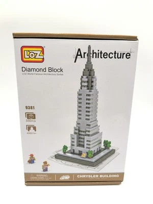 Loz Mini Blocks Diamond 9381 New 550 Pieces Chrysler Building NYC NEW YORK  - Image 1 of 2