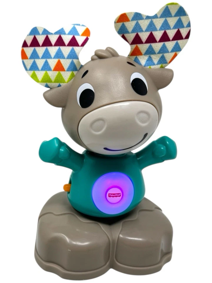 Fisher-Price Parlamici Baby Alce Dondolina Lernen Licht Sound INKgrafiX Toys A39 - Bild 1 von 4