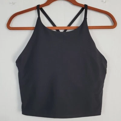 Old Navy Active Powersoft Sports Bra size M black, activewear, athleisure, gym - Image 1 of 4
