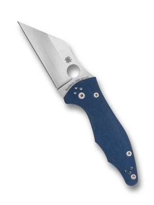 Spyderco Knives Yojimbo 2 C85GPCBL2 Blue G-10 CPM SPY27 Pocket Knife Stainless - Image 1 of 3