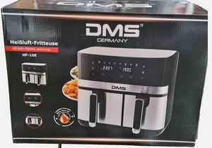 DMS HF‑10E Doppel‑Heißluftfritteuse 10 L Doppelkammer 2800 W Digital - Bild 1 von 1