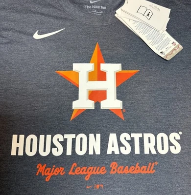 NEW Nike Tee Houston Astros MLB Baseball T-Shirt Men’s Large Blue Graphic NWT - Image 1 of 4