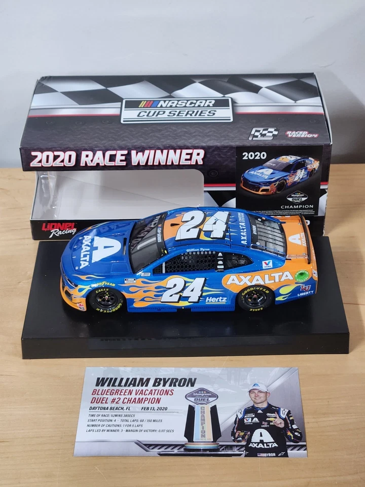 2020 #24 William Byron Axalta Sea Glass Daytona Duel Win 1/24 Action NASCAR - Image 1 of 2