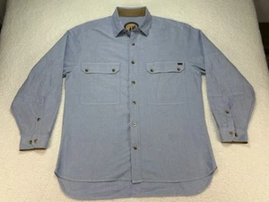 Camisa de caza Woolrich Sportsman’s Collection para hombre mediana manga larga azul - Imagen 1 de 13